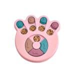 Toy for rabbit puzzle treats pink
