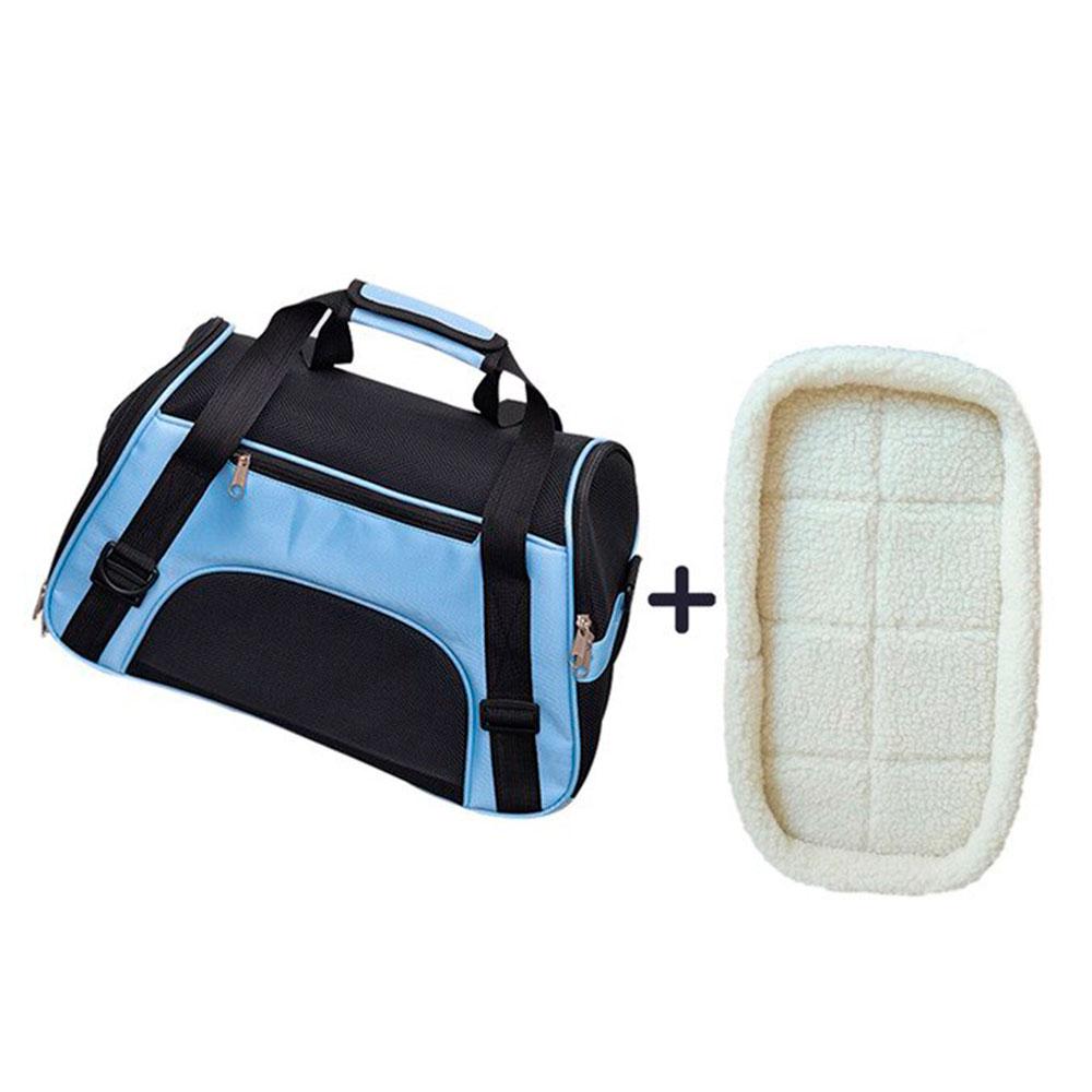 Rabbit carrier with cushion blue
