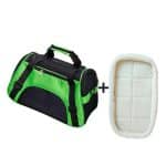 Rabbit carrier with cushion green