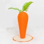 Rabbit scratching post carrot