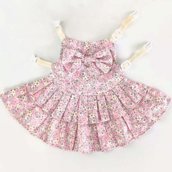 rabbit clothes pink with flowers