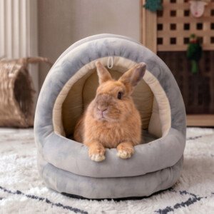 Indoor Rabbit House Grey