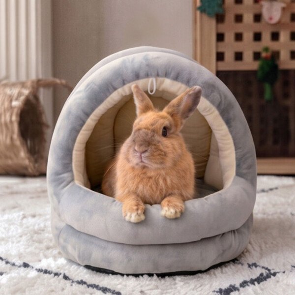 Indoor Rabbit House Grey