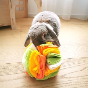 Rabbit Toy Snuffle Ball, Foraging Fun Reinvented