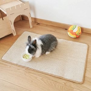 Natural Sisal Rabbit Mat, Soft Ground for Happy Paws