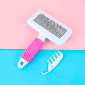 Rabbit Brush with Comb, Gentle Grooming Made Easy