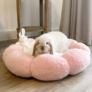 Rabbit Bed Flower Pillow, Cozy Petal Nap Spot