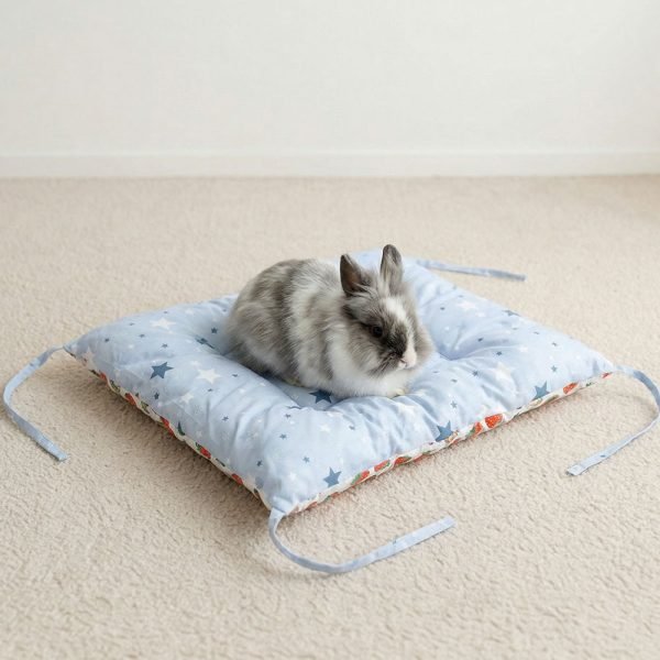 Bunny bed reversible cushion