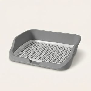 Bunny litter box grey