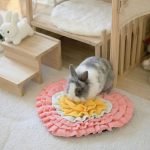 Digging mat rabbit toy