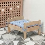Rabbit bed cushion for wooden bed