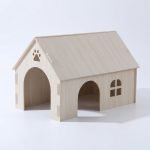 Rabbit house in wood