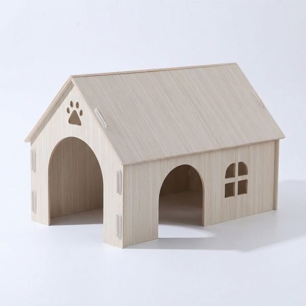 Rabbit house in wood