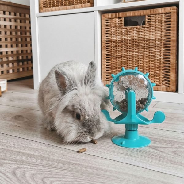Rabbit toy wheel dispenser