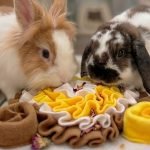 Rabbit toys forage mat