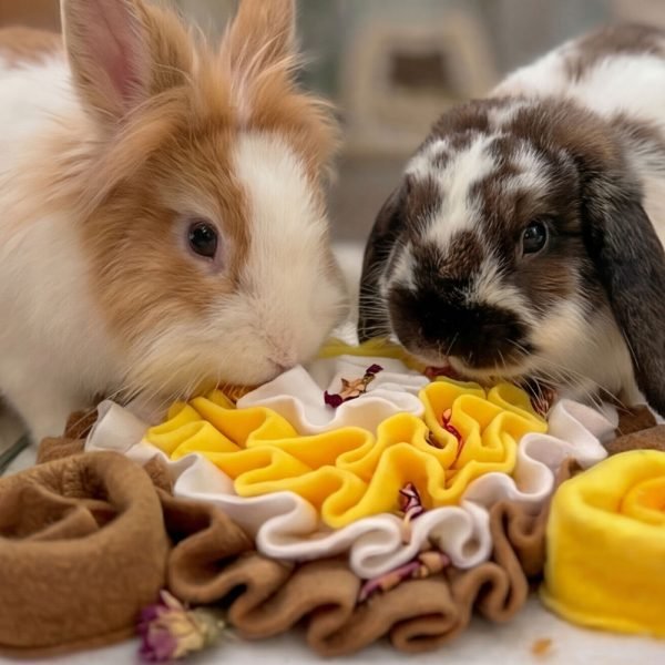 Rabbit toys forage mat