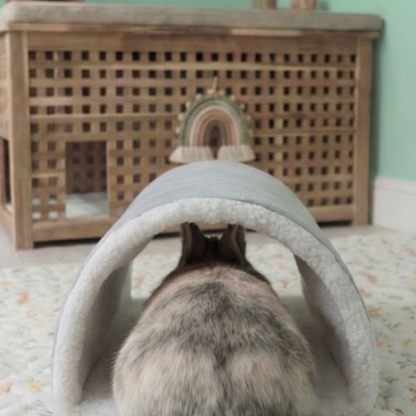 Rabbit tunnel hideout grey