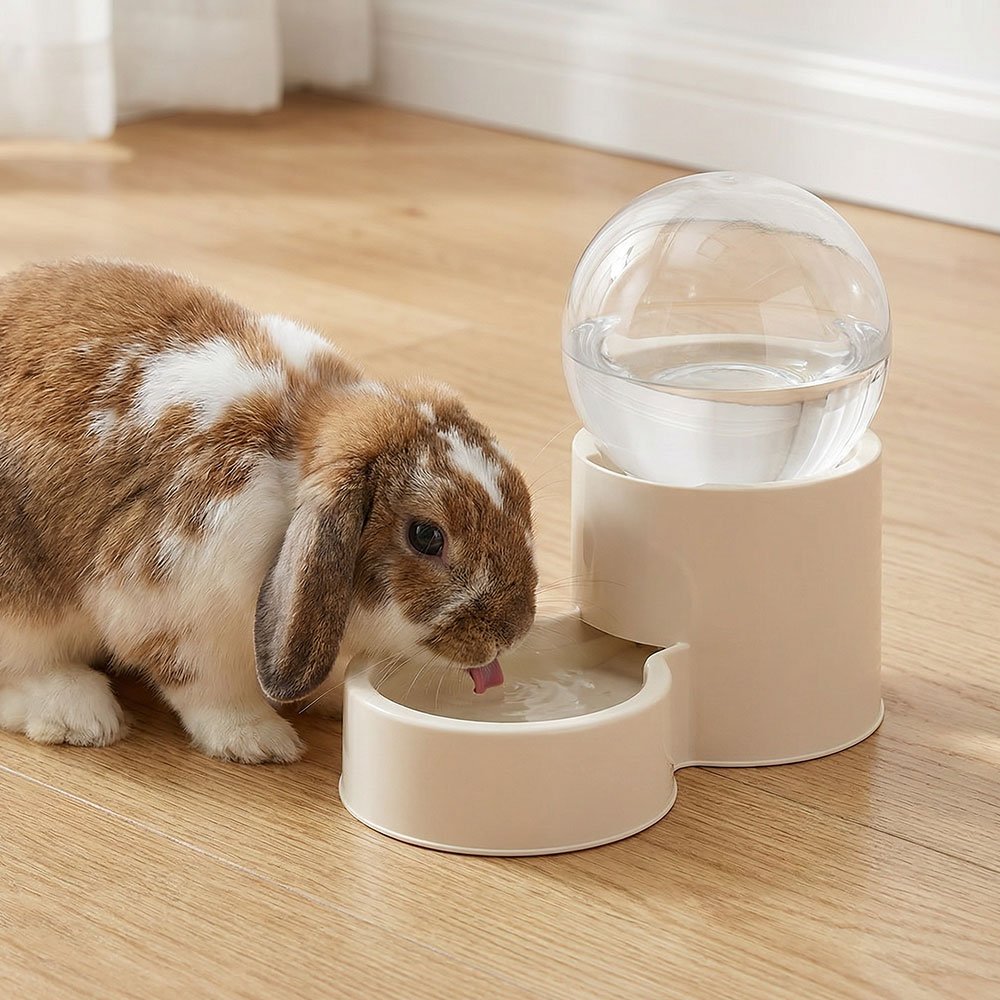 Rabbit water bottle bowl