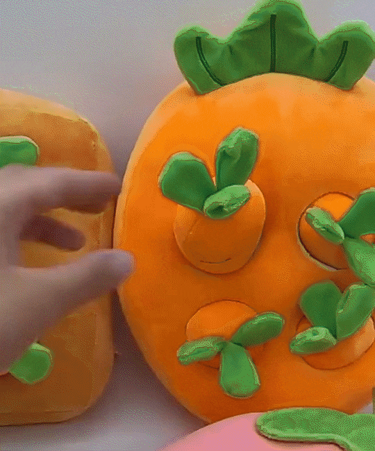 Toy for rabbit snuffle carrot