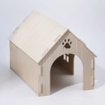 bunny house in wood