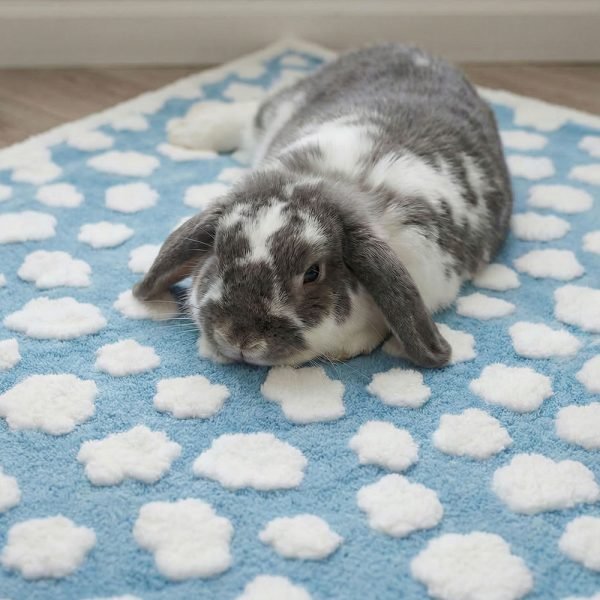 cosy rabbit mat in fleece