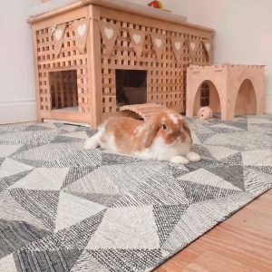 Rabbit Mat Non-Slip Triangle, soft floor for daily comfort