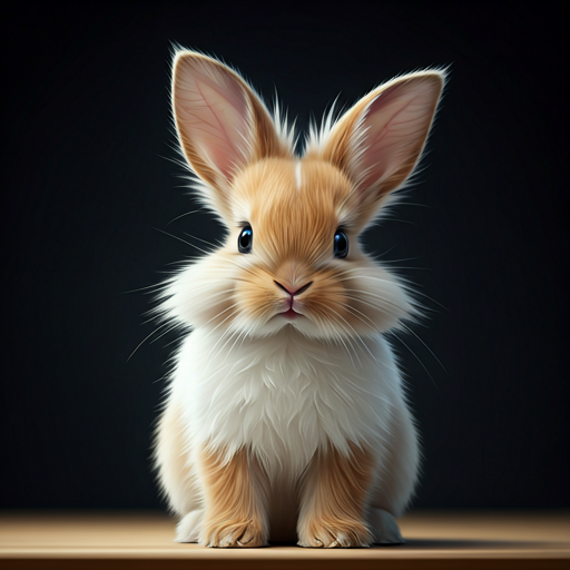 Cute rabbit in a cozy setting