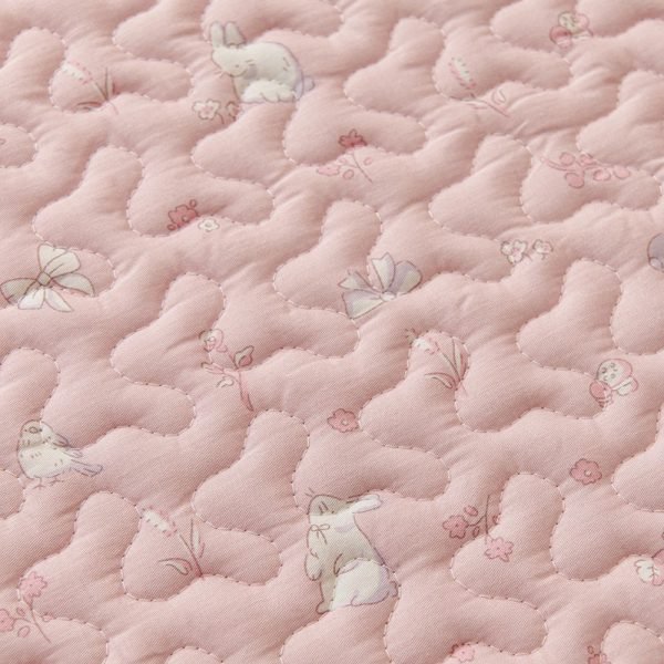 pink rabbit mat