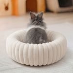 rabbit bed beige cosy