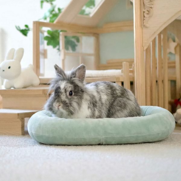rabbit bed green soft