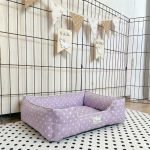 rabbit bed purple dots