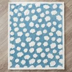 rabbit blue fleece mat