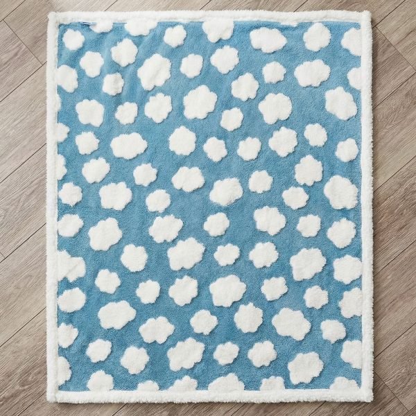 rabbit blue fleece mat