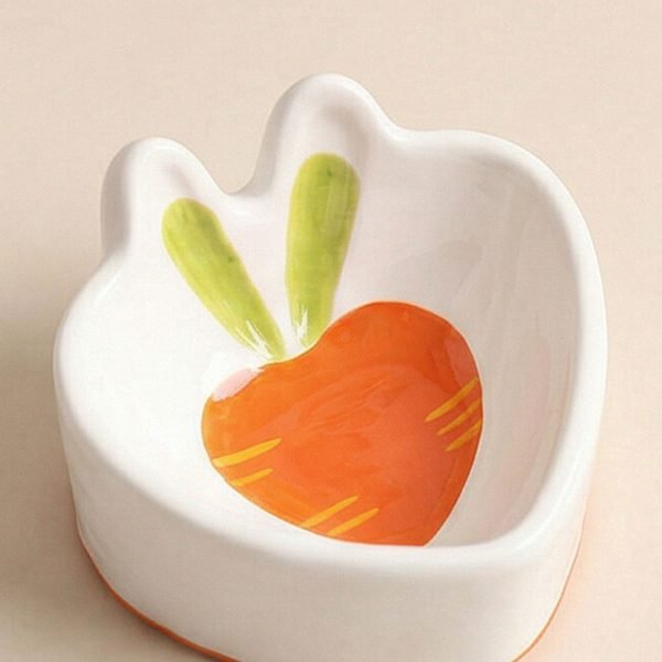 rabbit bowl carrot design