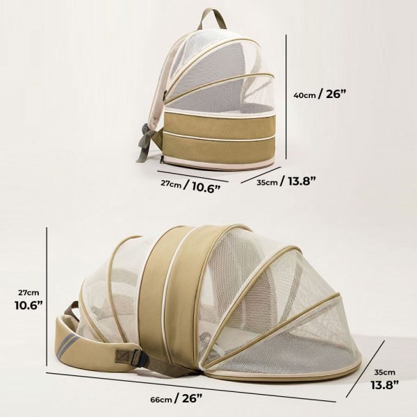 rabbit carrier expandable beige
