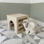 rabbit castle hay feeder