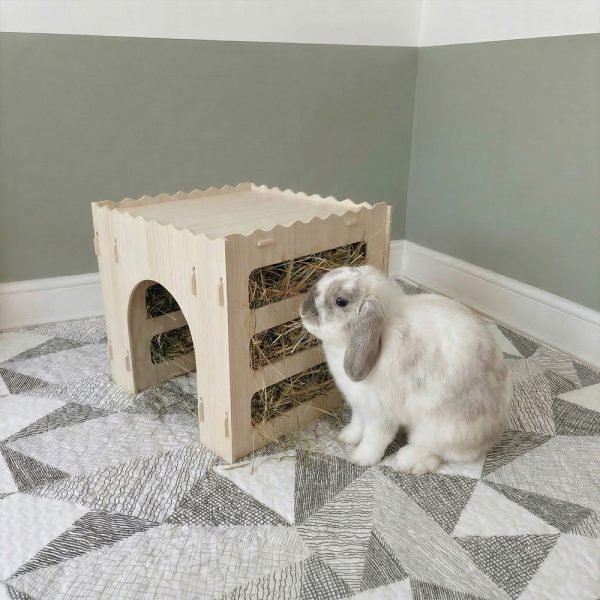 rabbit castle hay feeder
