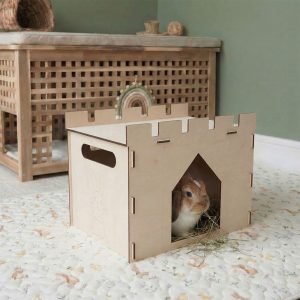 rabbit castle wood house