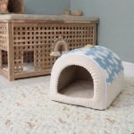rabbit house blue and white