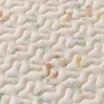rabbit mat beige with bunnies print