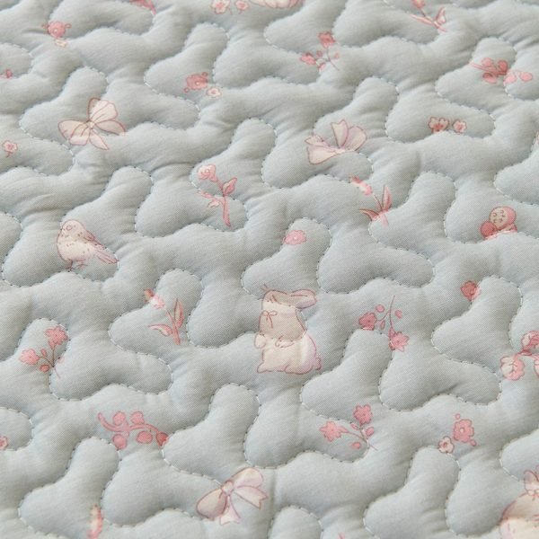 rabbit mat non slip blue