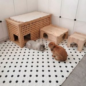 Rabbit Mat Polka Dot, soft floor for happy paws