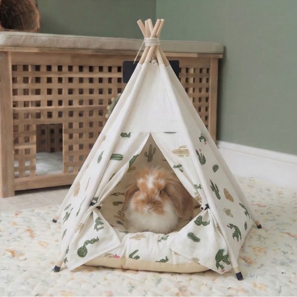 rabbit teepee cactus design