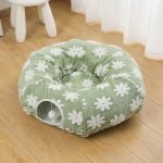 rabbit tunnel green floral