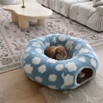 round rabbit tunnel blue and cloud