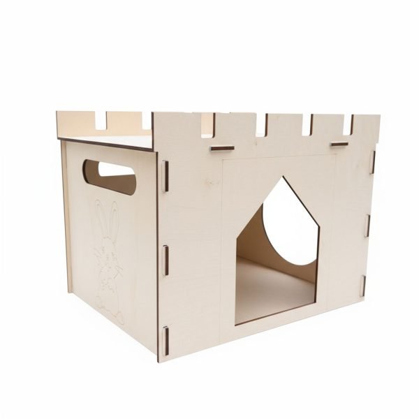 small rabbit castle wood house