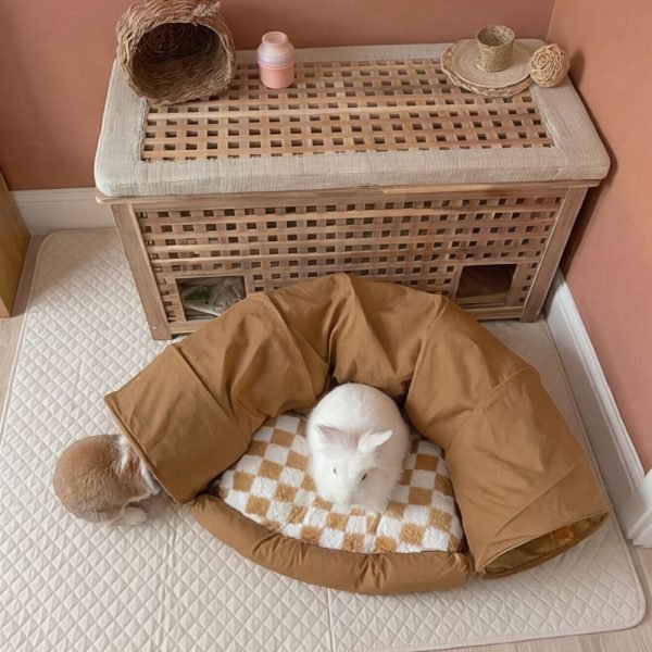 tunnel for rabbits brown