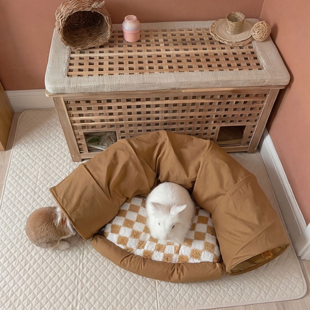 tunnel for rabbits brown