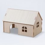 wooden bunny house