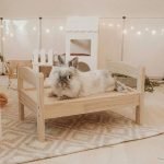 wooden rabbit bed